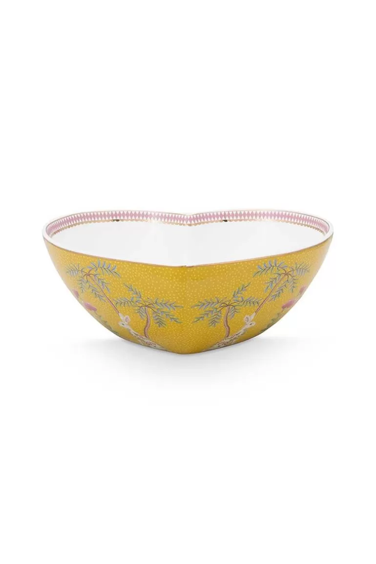 Pip Studio La Majorelle Grote Serveerschaal Hart Geel Shop